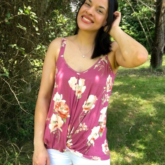 Tops - Floral tank